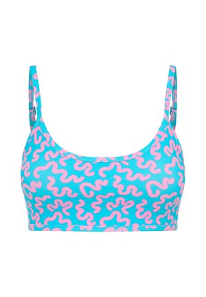 Haut de bikini - wavy blue