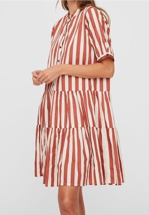 Robe chemise - cognac