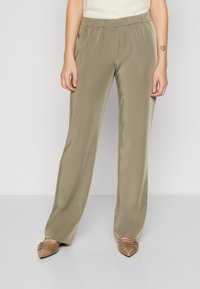 Samsøe Samsøe - HOYS STRAIGHT PANTS - Housut - dusty olive Pienoiskuva 1