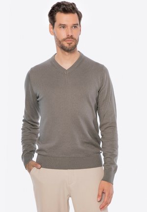 Jersey de punto - dark beige