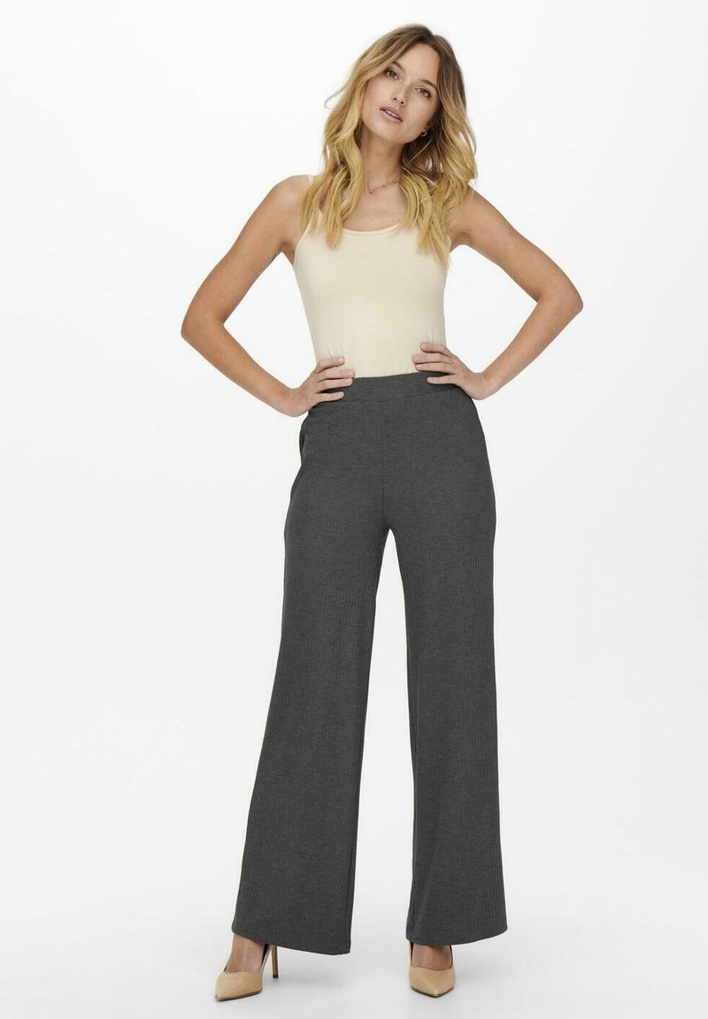 ONLY EMMA PANT - Stoffhose - dunkelgrau