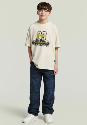 G-STAR, BOYS OVERSIZED T-SHIRT - T-shirt imprimé - butter
