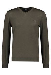 BOSS Stickad tröja - green