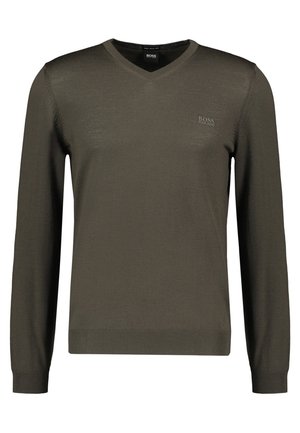 BOSS Strickpullover - green