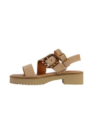 VALANCIA - Sandalen met plateauzool - beige