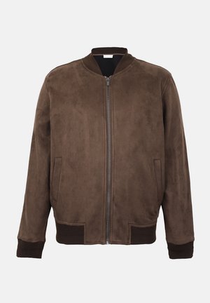 Pier One by Zalando, FAUX SUEDE - Яке бомбър - dark chocolate brown