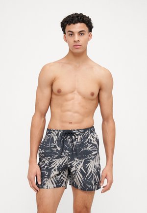 Calvin Klein Swimwear MEDIUM DRAWSTRING PRINT - Swimming shorts - black