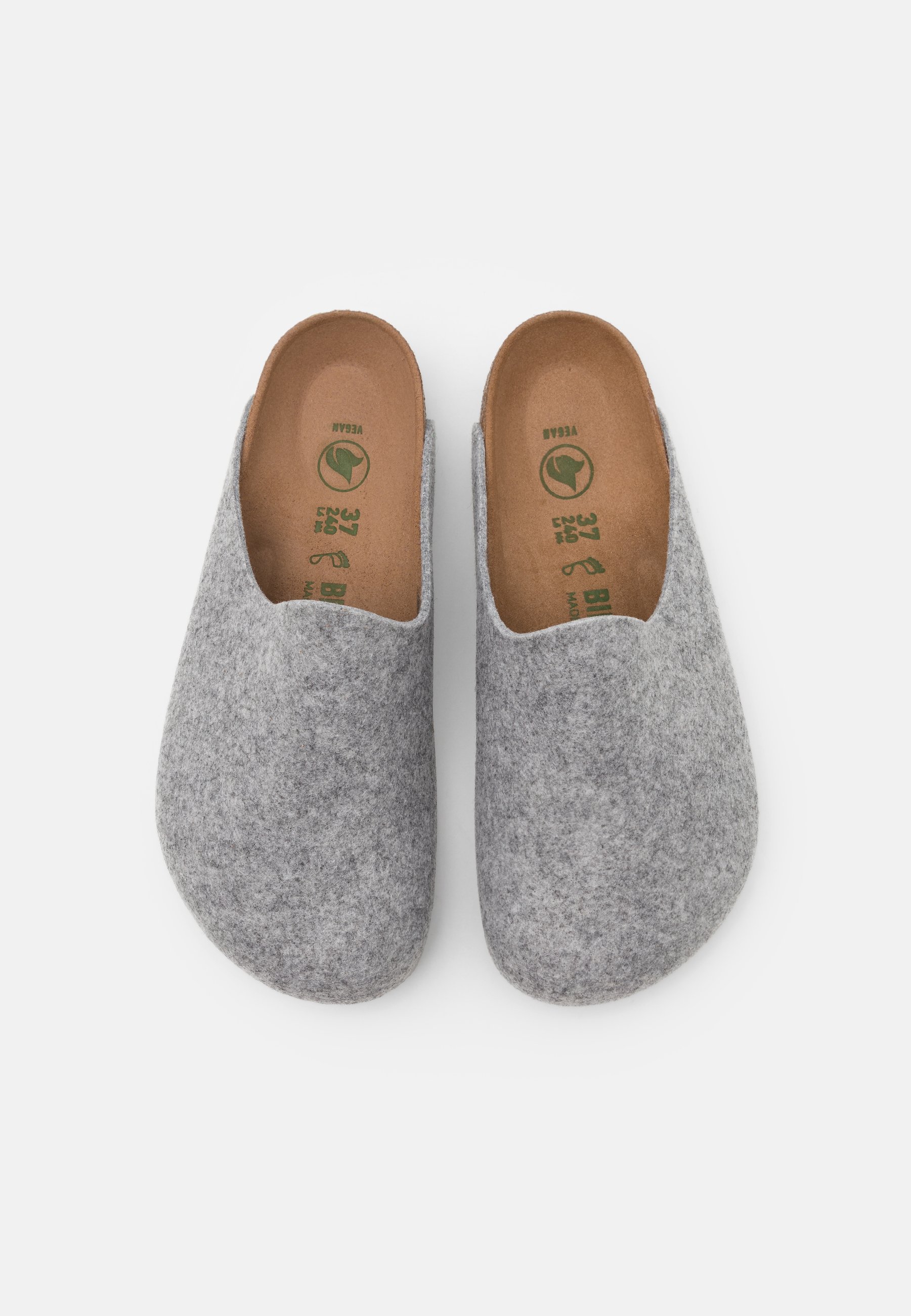 Birkenstock AMSTERDAM VEGAN UNISEX - Slippers - light gray/grey - Zalando .co.uk