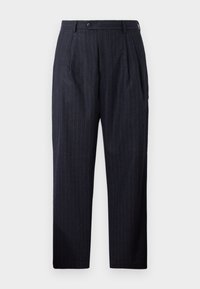 SLHRELAXED ANDERSON LANO  - Trousers - dark navy/chalk