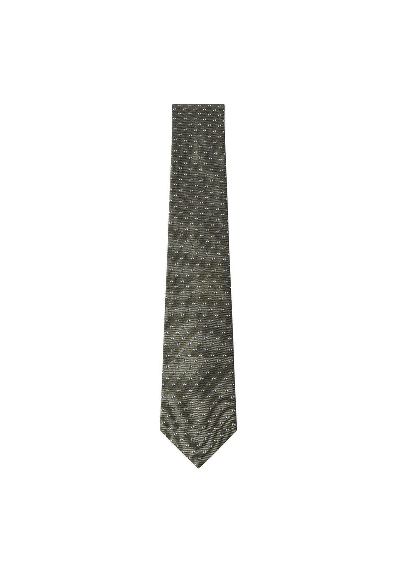 Hackett London SHIELD ON NATTE - Tie - fern green