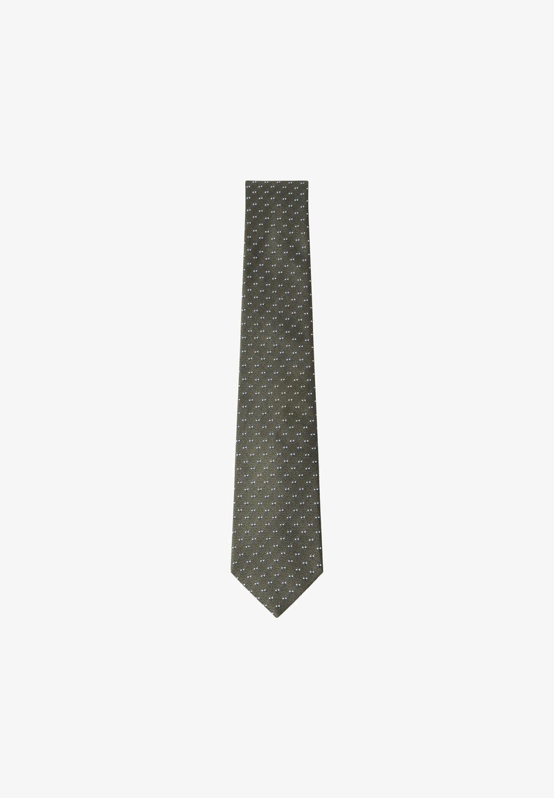 Hackett London SHIELD ON NATTE - Tie - fern green