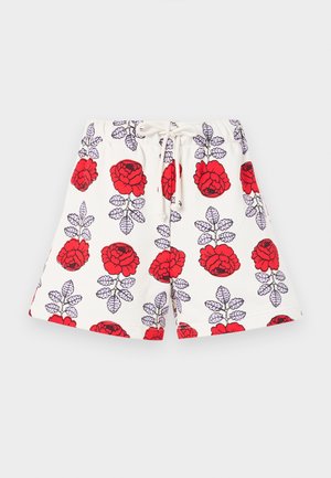 Marimekko MIKSAUS VIHKIRUUSU - Shorts - off white/red/lilac