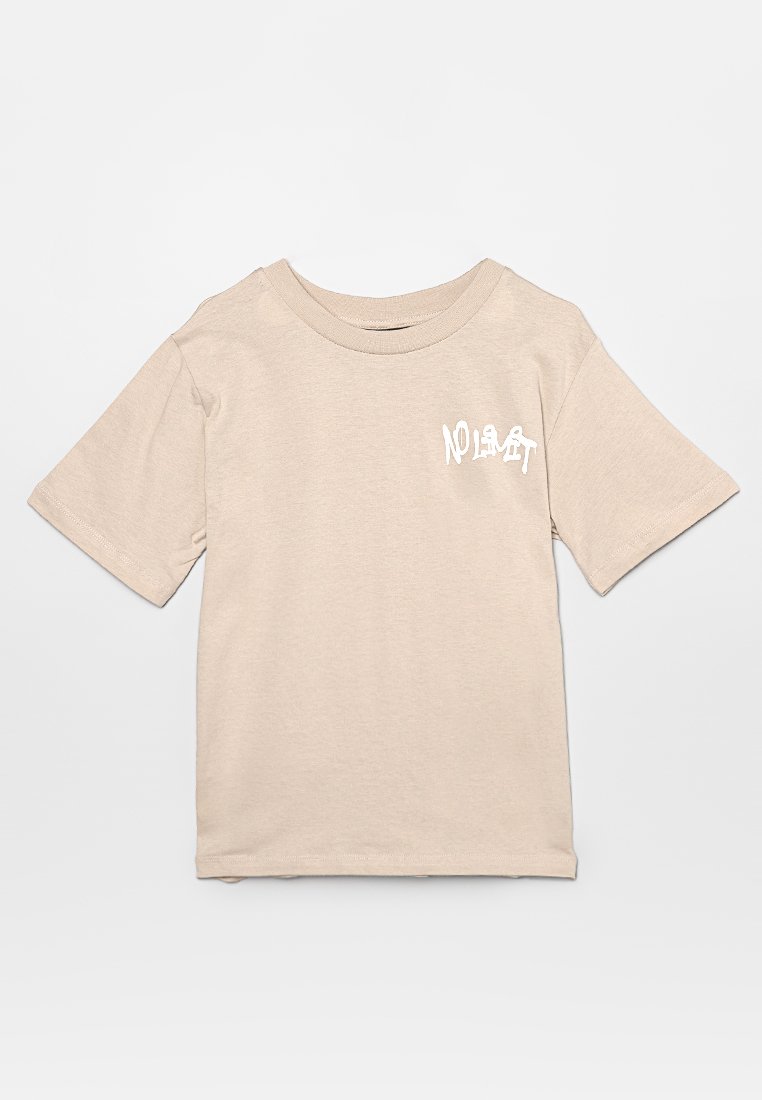 name it T-shirt print beige