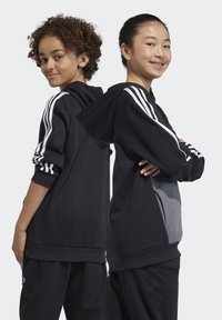 adidas Performance J 3S TIB FL - Jersey con capucha - black/white/grey five