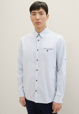 Shirt - light blue small structure