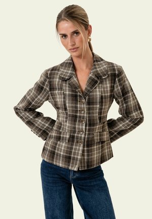 BY IC, STINEIC BLAZER - Блейзър - brown heritage checks