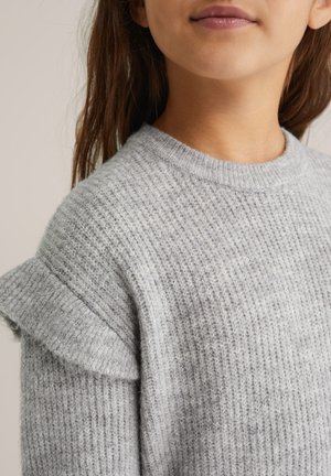 WE Fashion Svetríkové šaty - grey