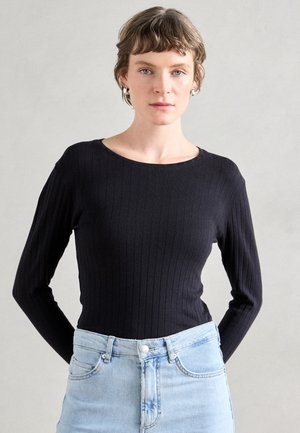 ROUND NECK LONG SLEEVE - Μπλούζα με μακριά μανίκια - deep night blue