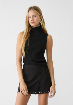 SMART  WITH STUDS  - Jupe trapèze - black