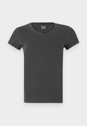 G-STAR, OVERDYED EYBEN SLIM V T 2.0 WMN - T-shirt basic - dk black gd
