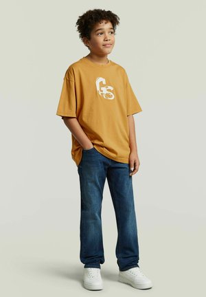G-STAR, BOYS OVERSIZED T-SHIRT - T-shirt print - saffron