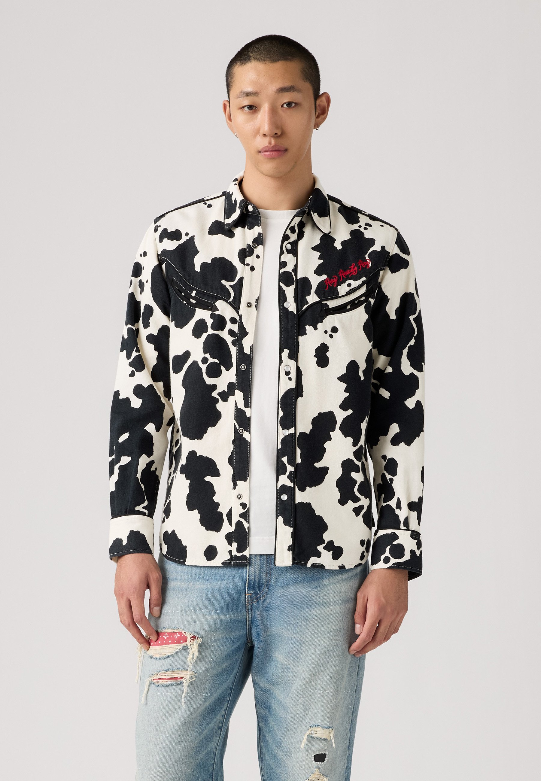 Levi's® TOY STORY RODEO SHIRT - Shirt - x ts cow print shrt black
