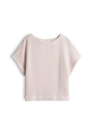 OPUS, CROPPED 3D STRUCTURE - T-Shirt print - rose tint