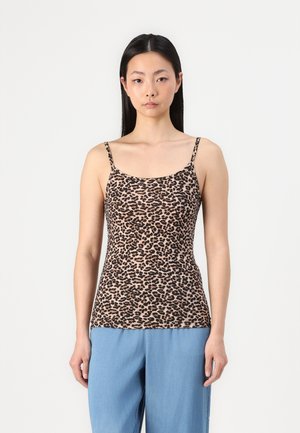 ONLLOVE STRAP SINGLET 2 PACK - Top - black/brown