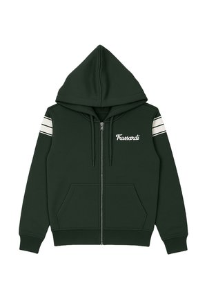 Felpa con zip - verde
