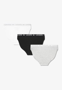 Lacoste 3 PACK - Briefs - argent chine heather