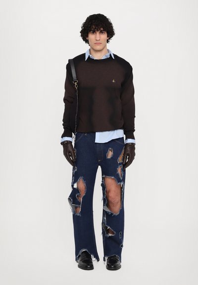Vivienne Westwood DISTRESSED RANCH UNISEX - Blugi loose fit - indigo
