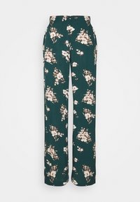 Vero Moda VMSIMPLY EASY WIDE PANT - Trousers - ponderosa pine/sandy/green - Zalando.co.uk