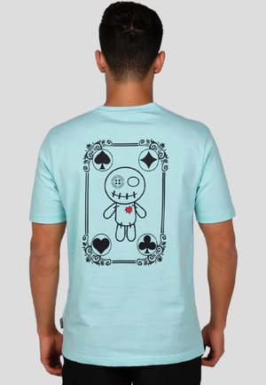 Print T-shirt - light blue