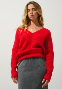 Authentic Cashmere Strickpullover - carmine