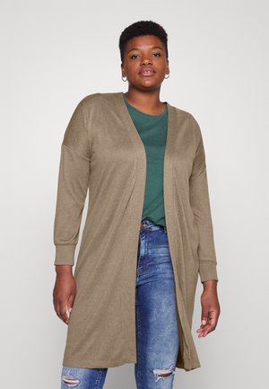 VMOLIVIA OPEN LONG CARDIGAN - Kardigan - silver mink melange