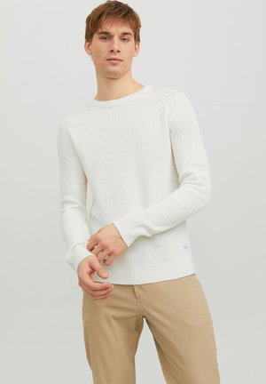 JJPANNEL  - Strickpullover - cloud dancer