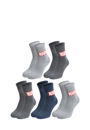 Marvel, 5ER PACK MARVEL LOGO SOCKEN SNEAKER STRÜMPFE 40-45 - Socks - mehrfarbig