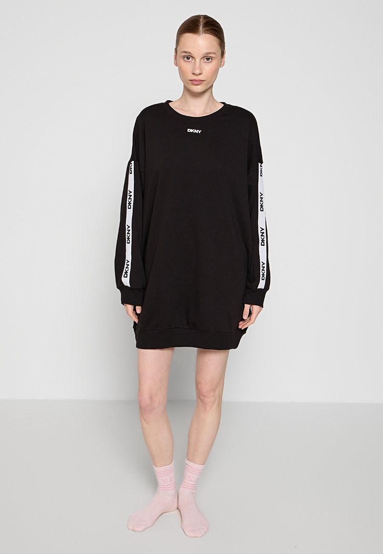 DKNY Loungewear Nachtjapon zwart