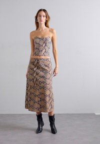 STUDIO ID MIDI SKIRT - Trapecinis sijonas - beige