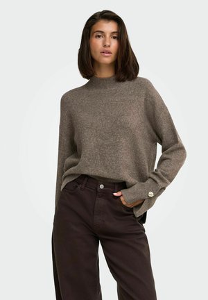 JDY, KNITTED PULLOVER JDYSABRINA KNITTED PULLOVER - Pullover - brown