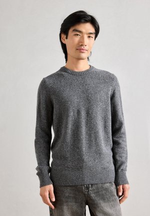 CREW NECK - Πουλόβερ - graphite grey melange