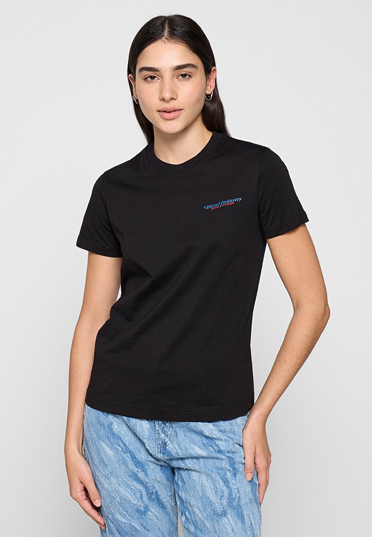 Diesel T-shirt basic zwart