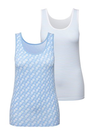 Ulla Popken 2 PACK - Camiseta interior - light blue