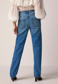 Next RIGID TALL   - Blugi drepți - blue studded