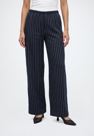 GAP, EASY WIDE LEG - Панталони - navy stripe