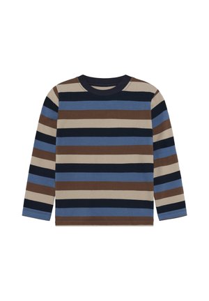 Minymo, T-SHIRT LONG SLEEVE Y/D - Long sleeved top - dark sapphire