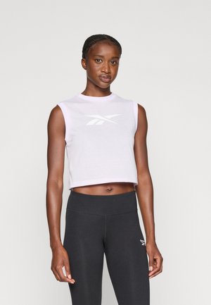 TRAIN LOGO CROPPED SLEEVELESS  - Top - digital gleam