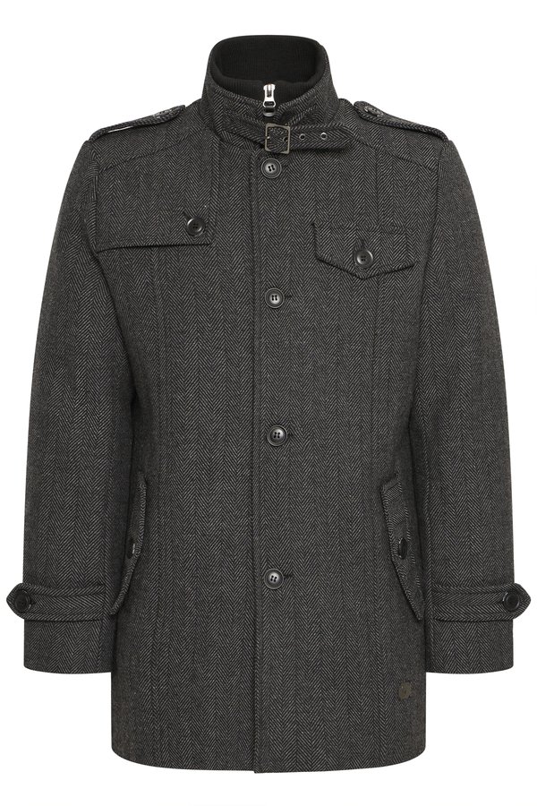 IDBRANDAN - Short coat - dark coal3