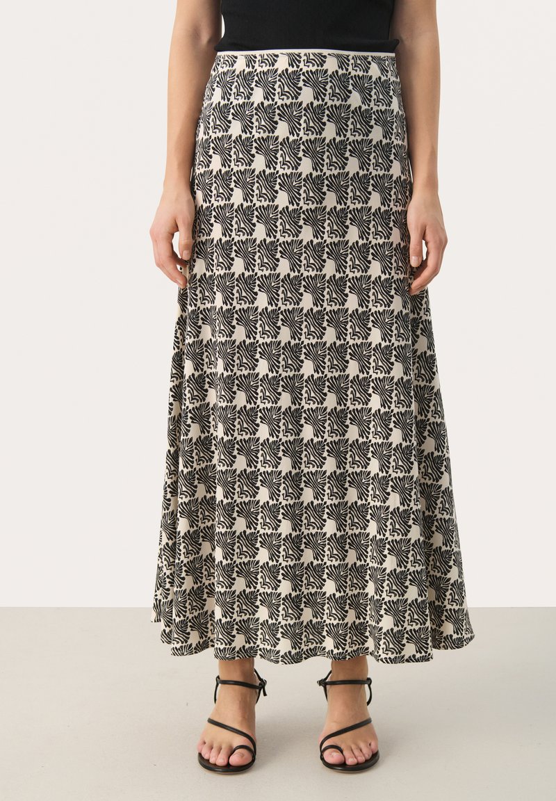 Part Two RIN - A-linjekjol - black graphic print