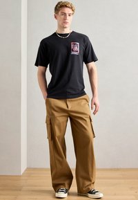 Scotch & Soda RELAXED FIT FRONT BACK  - Print T-shirt - meteorite